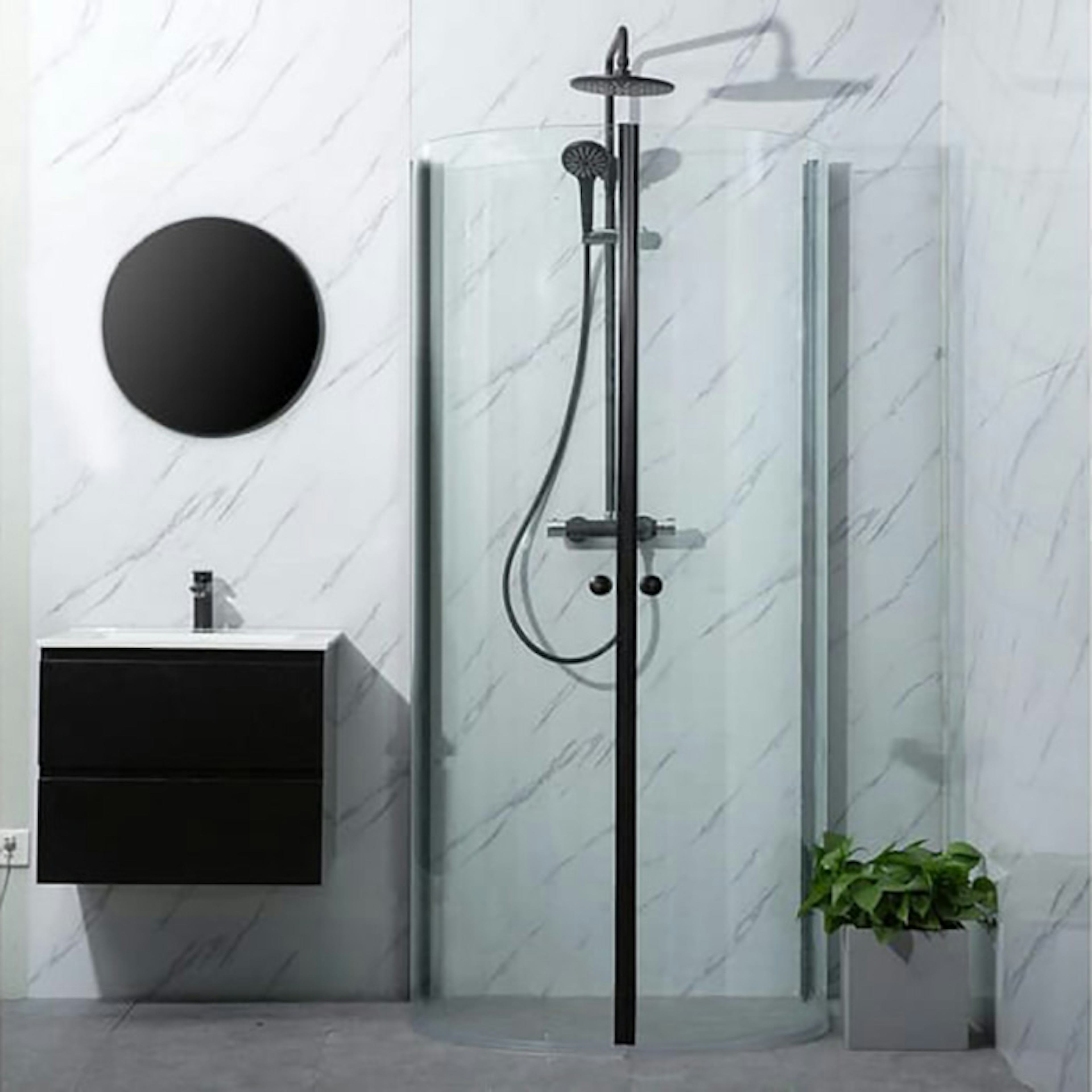 Duschhörn Bathlife Mitt svart