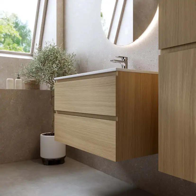 Tvättställsskåp Bathlife Eufori Ljus Ek