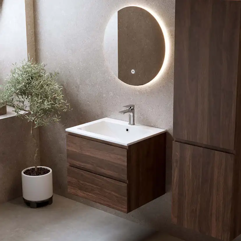 Tvättställsskåp Bathlife Eufori Valnöt