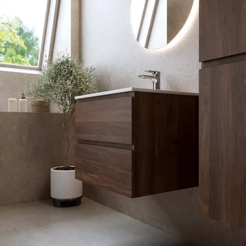 Tvättställsskåp Bathlife Eufori Valnöt