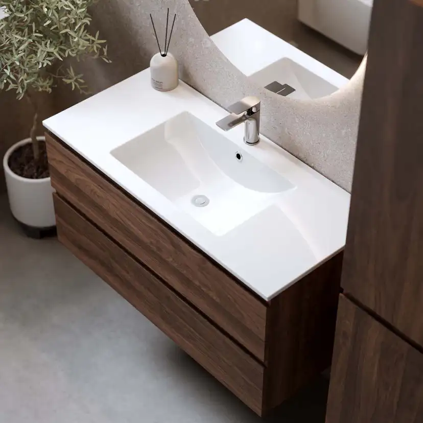 Tvättställsskåp Bathlife Eufori Valnöt