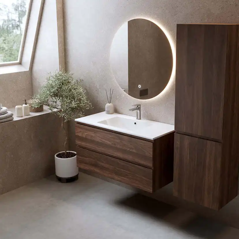 Tvättställsskåp Bathlife Eufori Valnöt