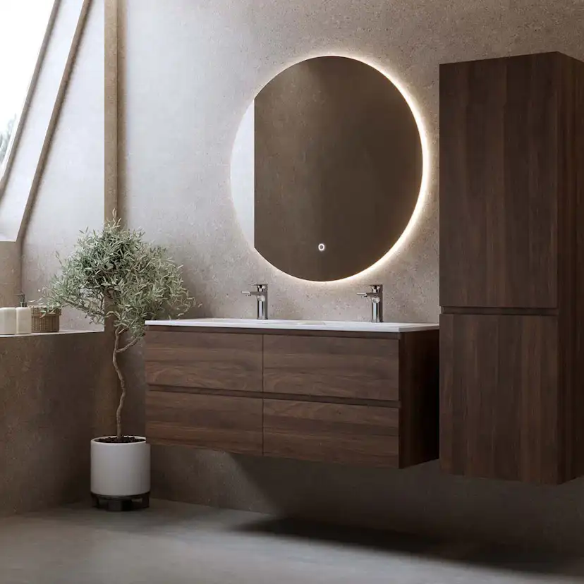 Tvättställsskåp Bathlife Eufori Valnöt