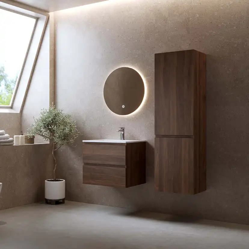 Sidoskåp Bathlife Eufori Valnöt