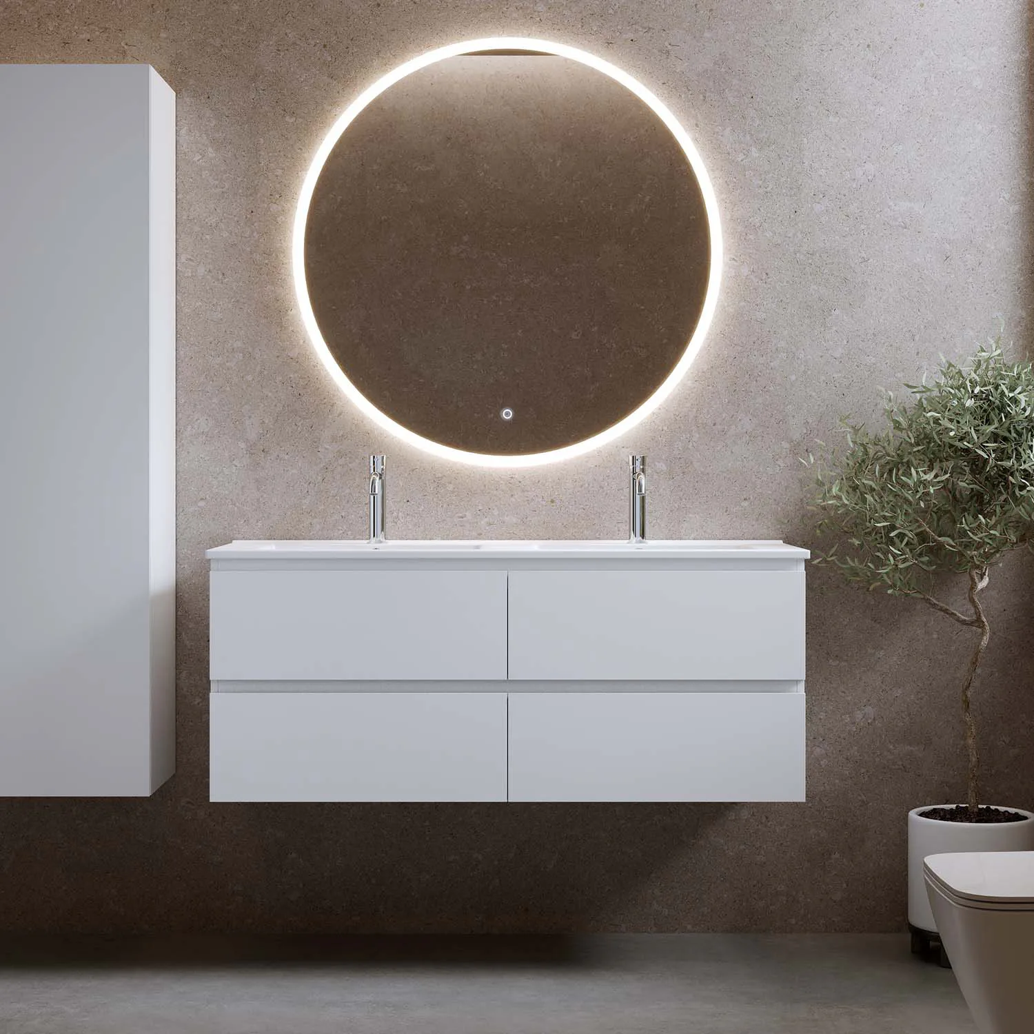 Tvättställsskåp Bathlife Eufori med Tvättställ