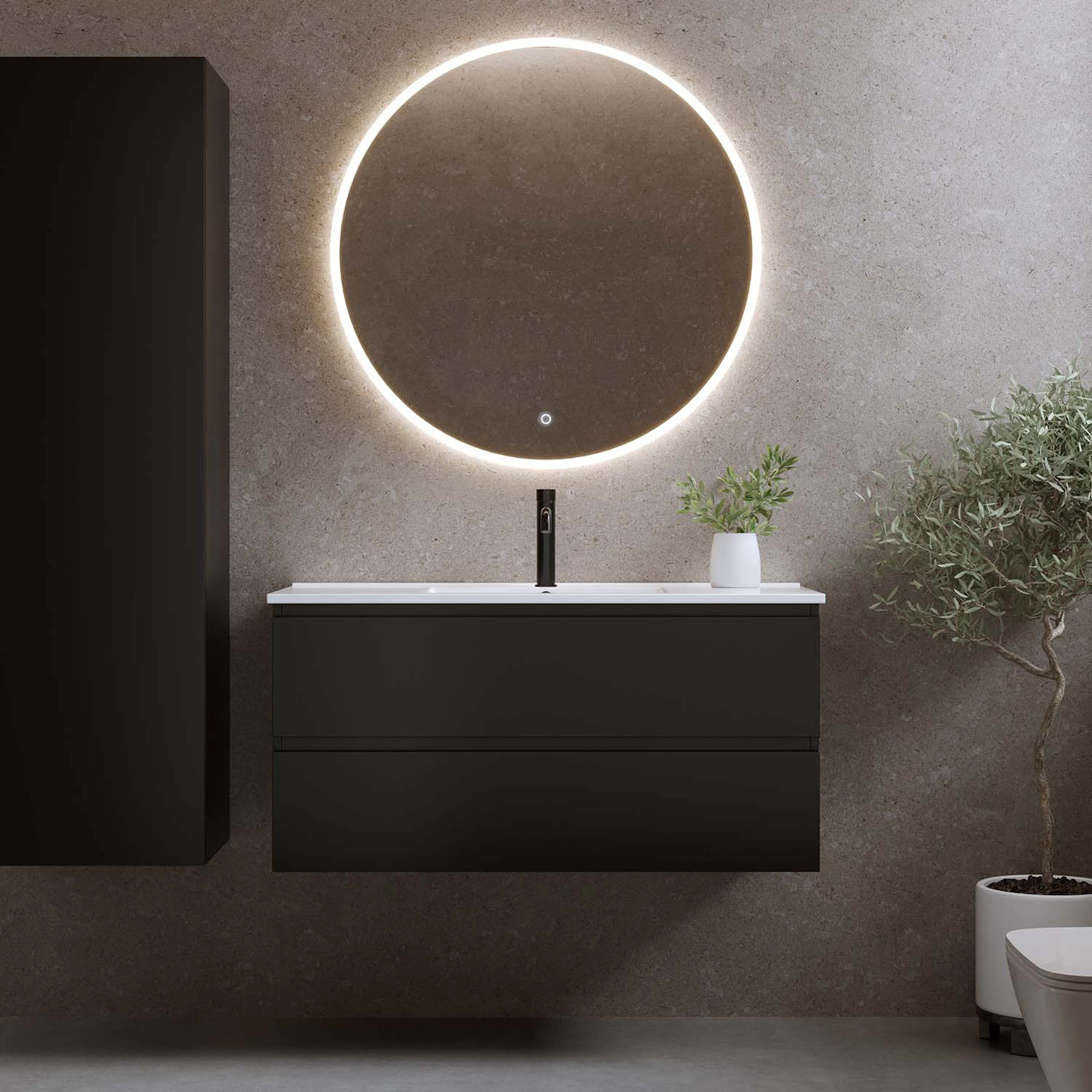 Tvättställsskåp Bathlife Eufori med Tvättställ