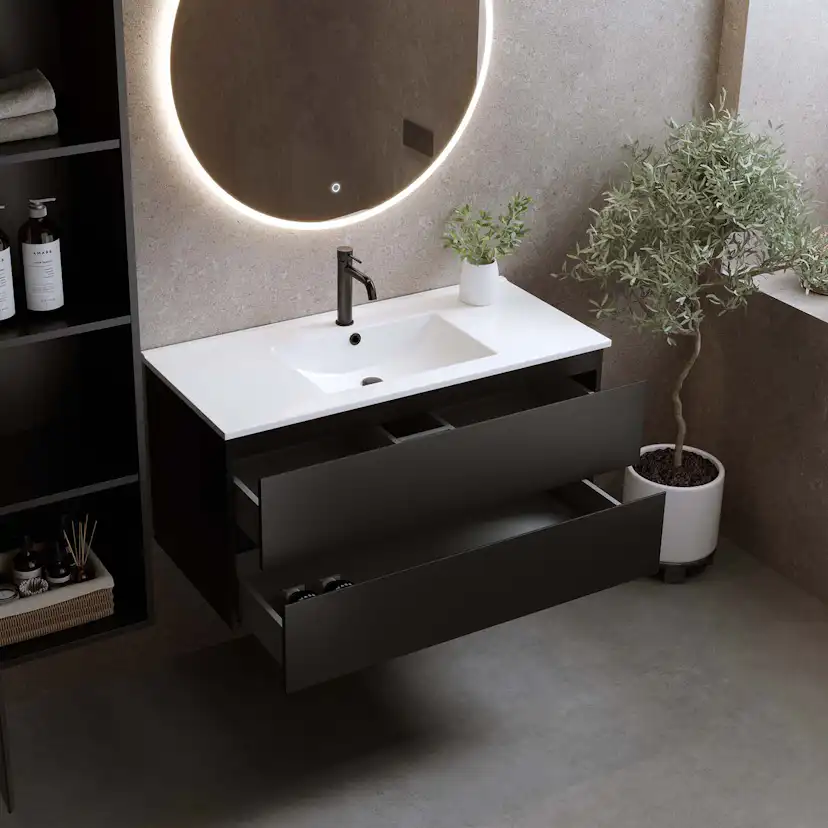 Tvättställsskåp Bathlife Eufori med Tvättställ