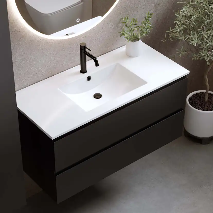 Tvättställsskåp Bathlife Eufori med Tvättställ