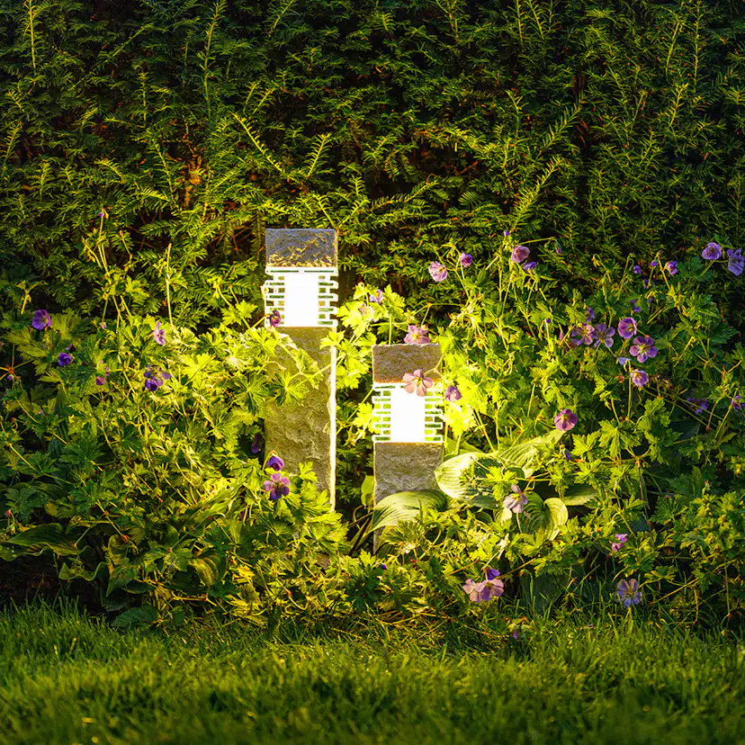 Pollare Gardenlights Titan Stenstolpe LED Utebelysning