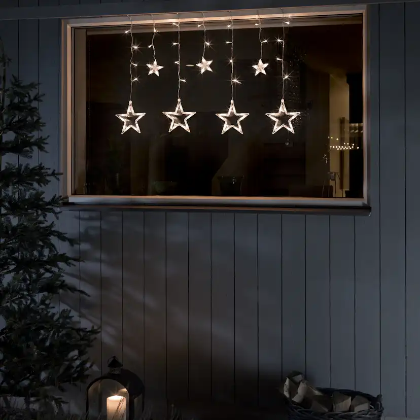 Gardinslinga Gnosjö Konstsmide 7 Stjärnor