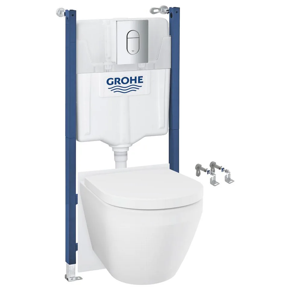 Vägghängd Toalettstol Grohe Solido Euro 5-i-1 Komplett