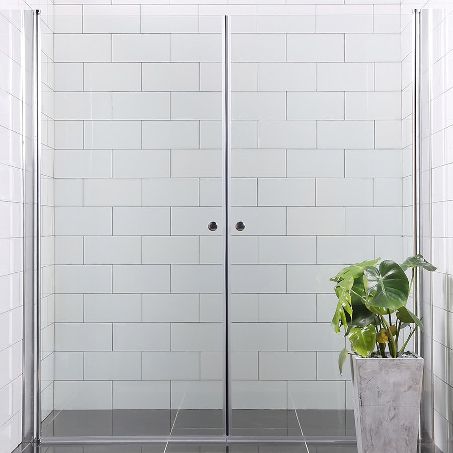 Duschdörr Bathlife Mångsidig Rak Dörr + Rak Dörr Mellan Vägg