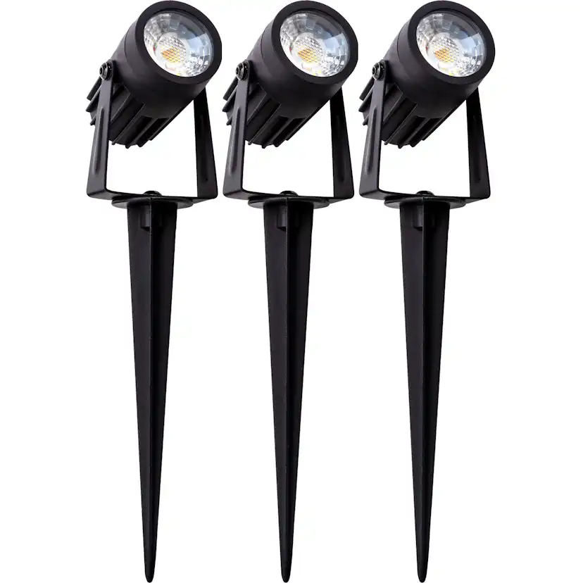 Spotlight Gelia Trädgårdsbelysning 3-Pack Set Inkl Trafo. 5M Kabel Djurö