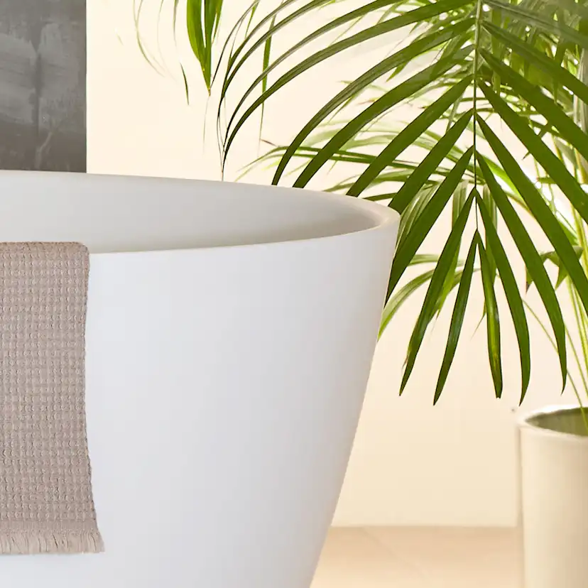 Badkar Bathlife Vila Gjutmarmor 1600 Vit