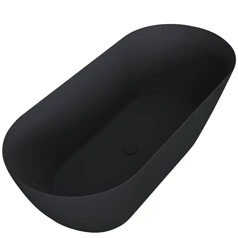 Badkar Bathlife Stillsam Mattsvart