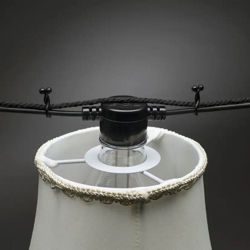 Tilläggsslinga Gnosjö Konstsmide Lampskärmar E27 10 Amb LED