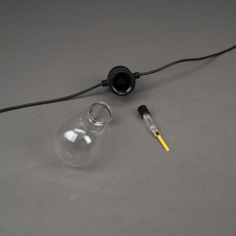 Ljusslinga Gnosjö Konstsmide E27 10 LED Svart/Klar