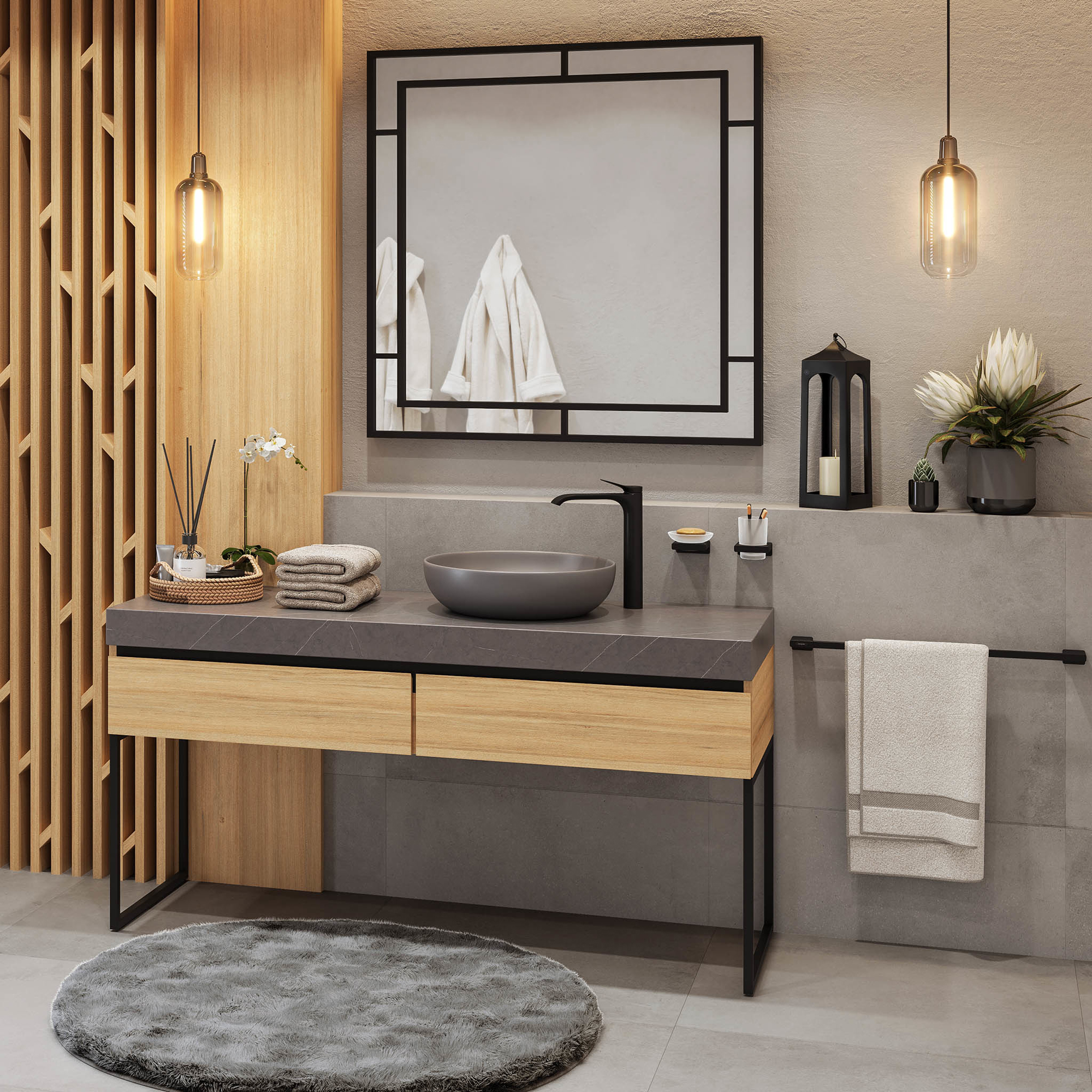 Handdukstång Hansgrohe AddStoris