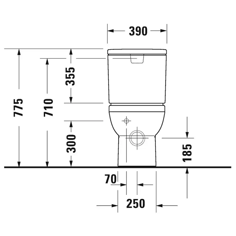 Toalettstol Duravit No.1 med Mjukstängande Hårdsits