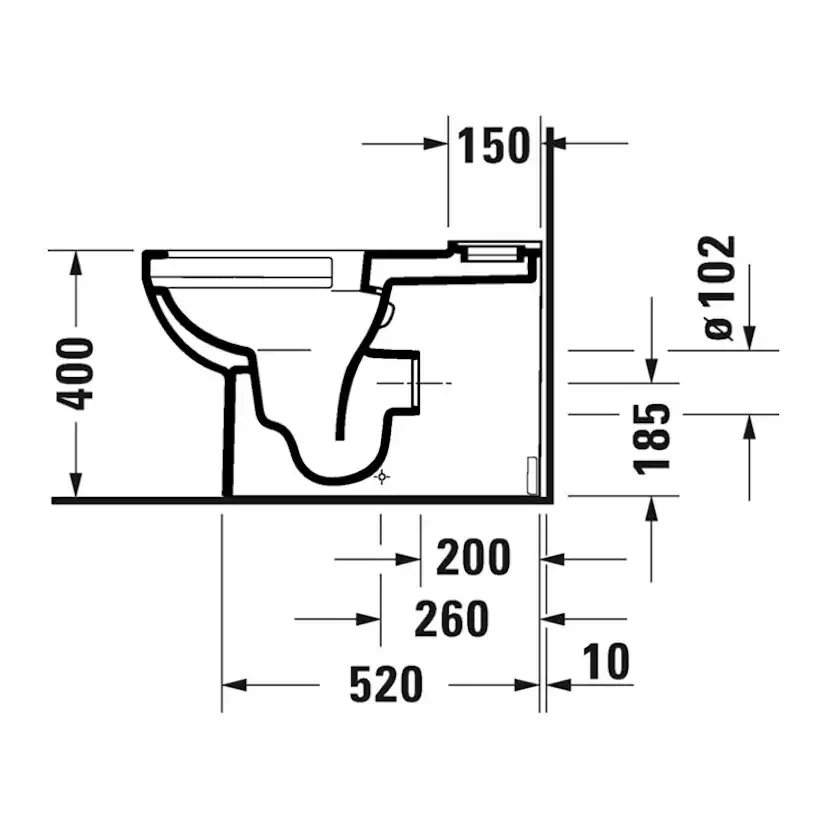 Toalettstol Duravit No.1 med Mjukstängande Hårdsits