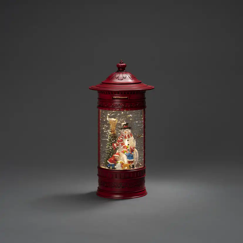 Snöglob Gnosjö Konstsmide Vattenfylld Brevlåda Snögubbe