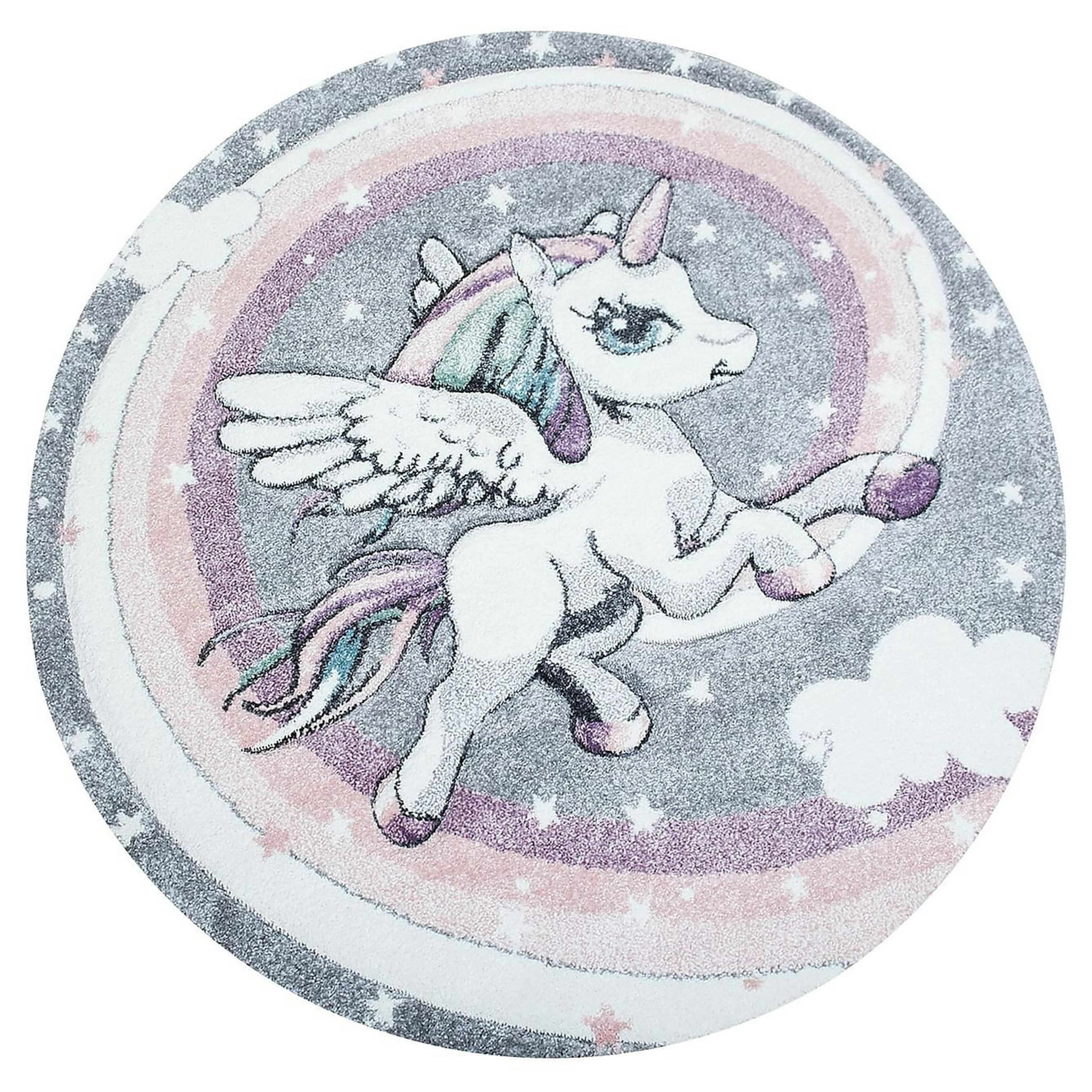 Barnmatta KM Carpets Atlas Unicorn Multi Rund 120