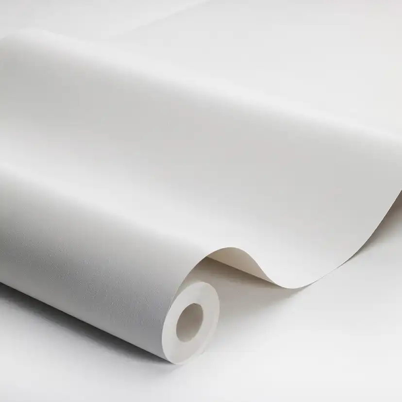 Tapet Boråstapeter Linen Birch White 4302 EasyUp, Enfärgad Vit