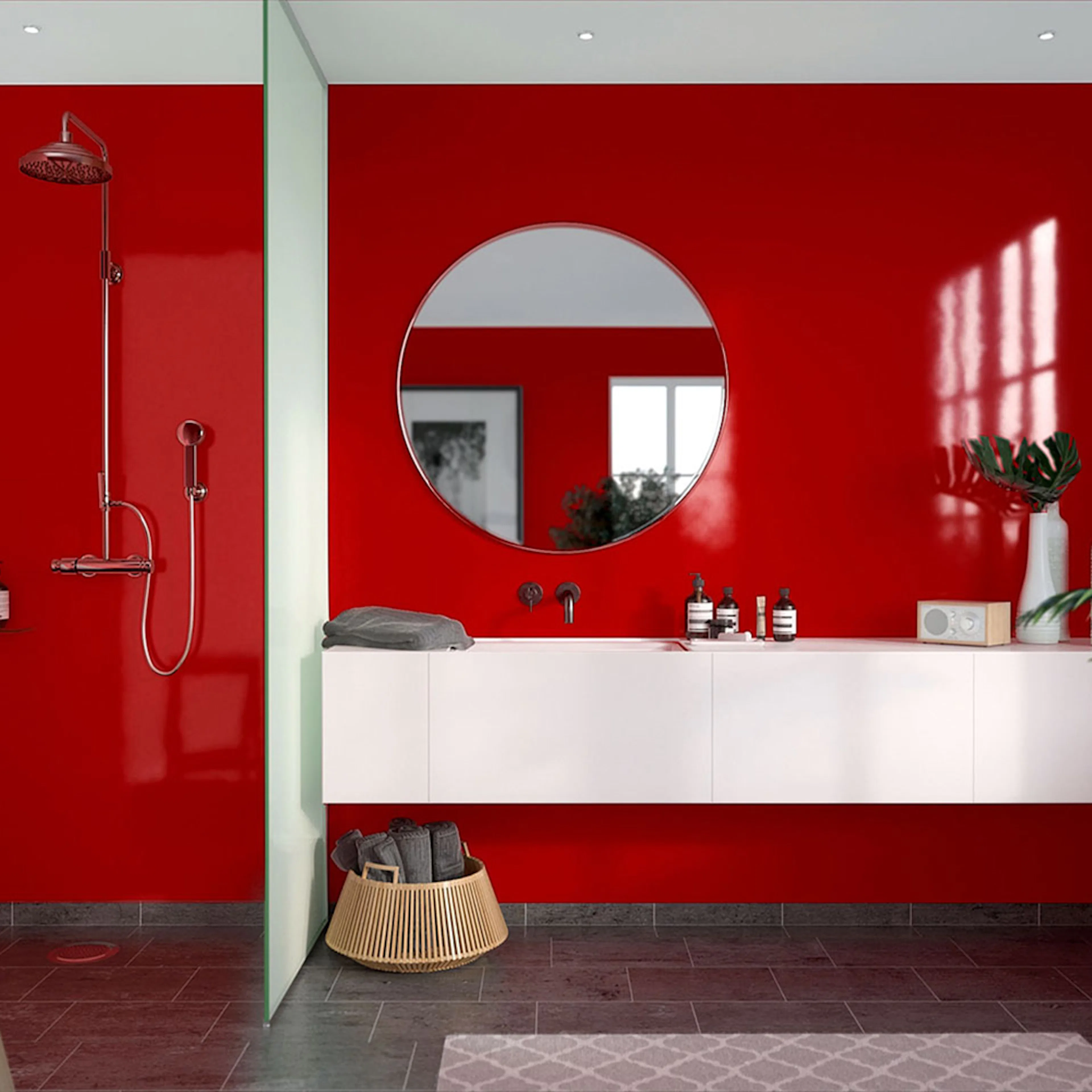 Våtrumsskiva Fibo Red 2101-F00 HG