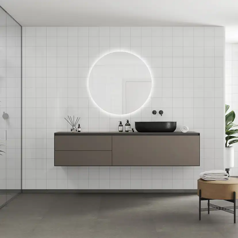 Våtrumsskiva Fibo Denver White 3091 M1515-HG