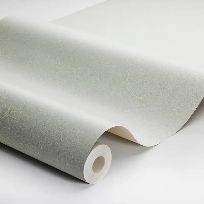 Tapet Boråstapeter Linen Soft Jade EasyUp, Enfärgad Grön