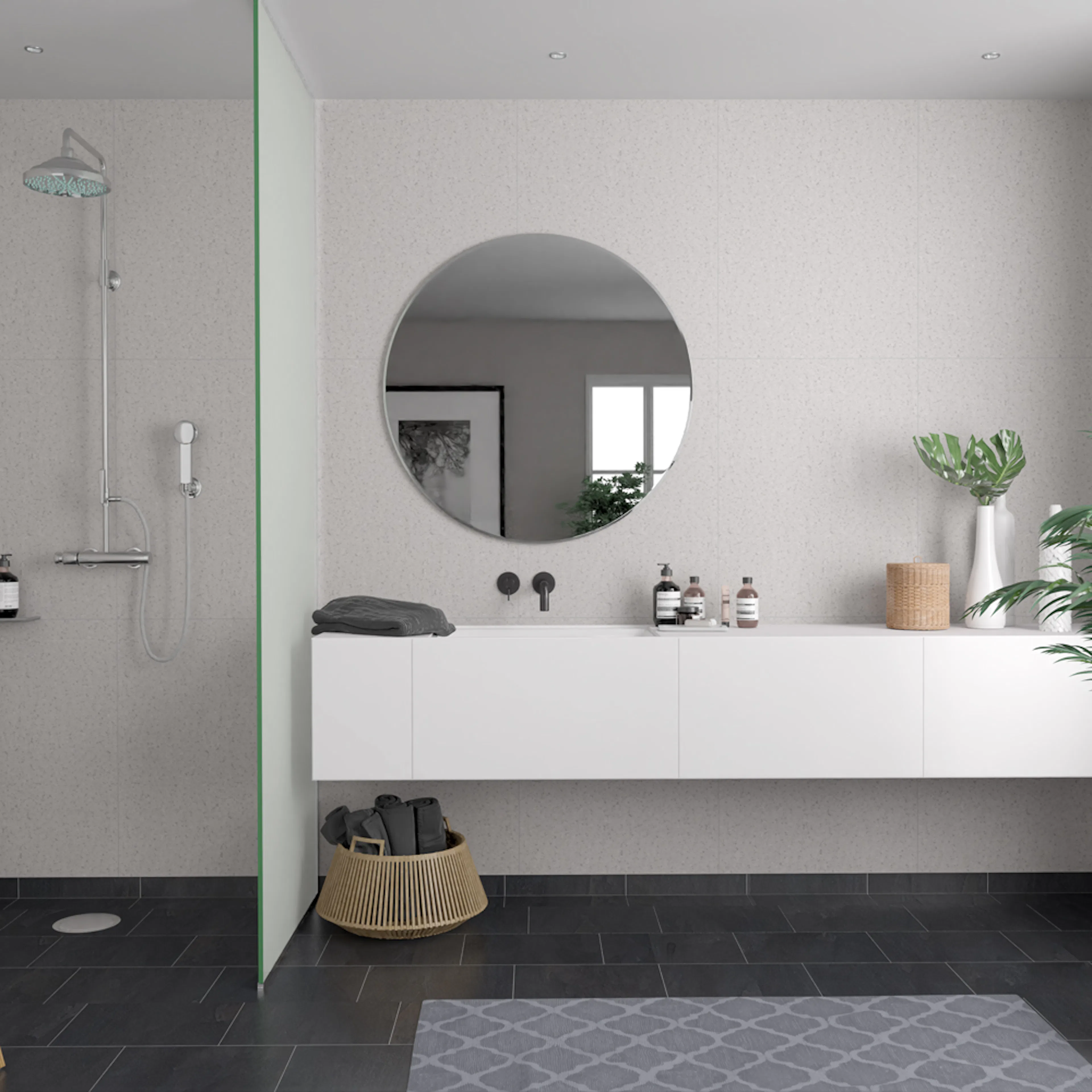 Våtrumsskiva Fibo Terrasso Light 4001-M6080 S