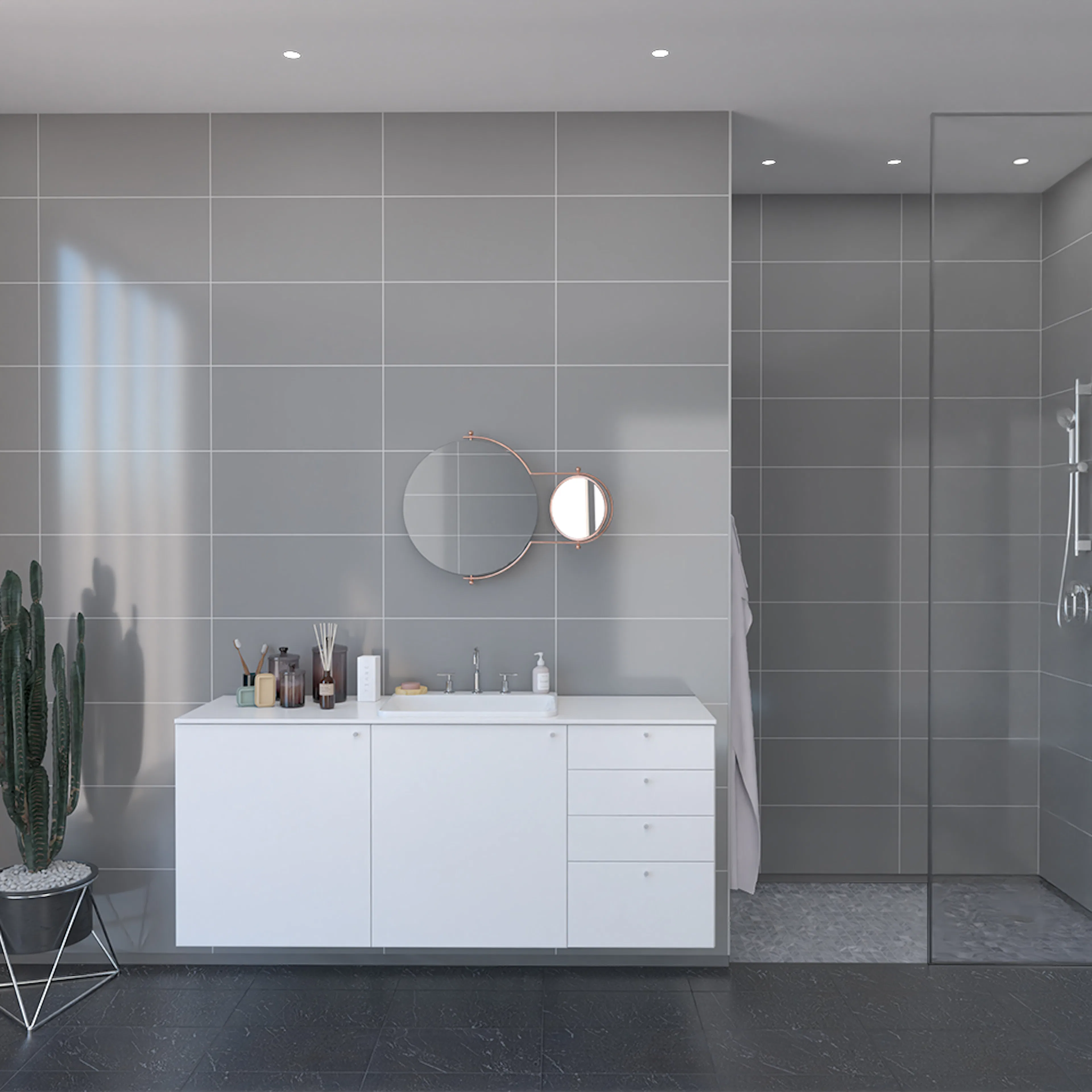 Våtrumsskiva Fibo Oslo 4063-LM6030 HG