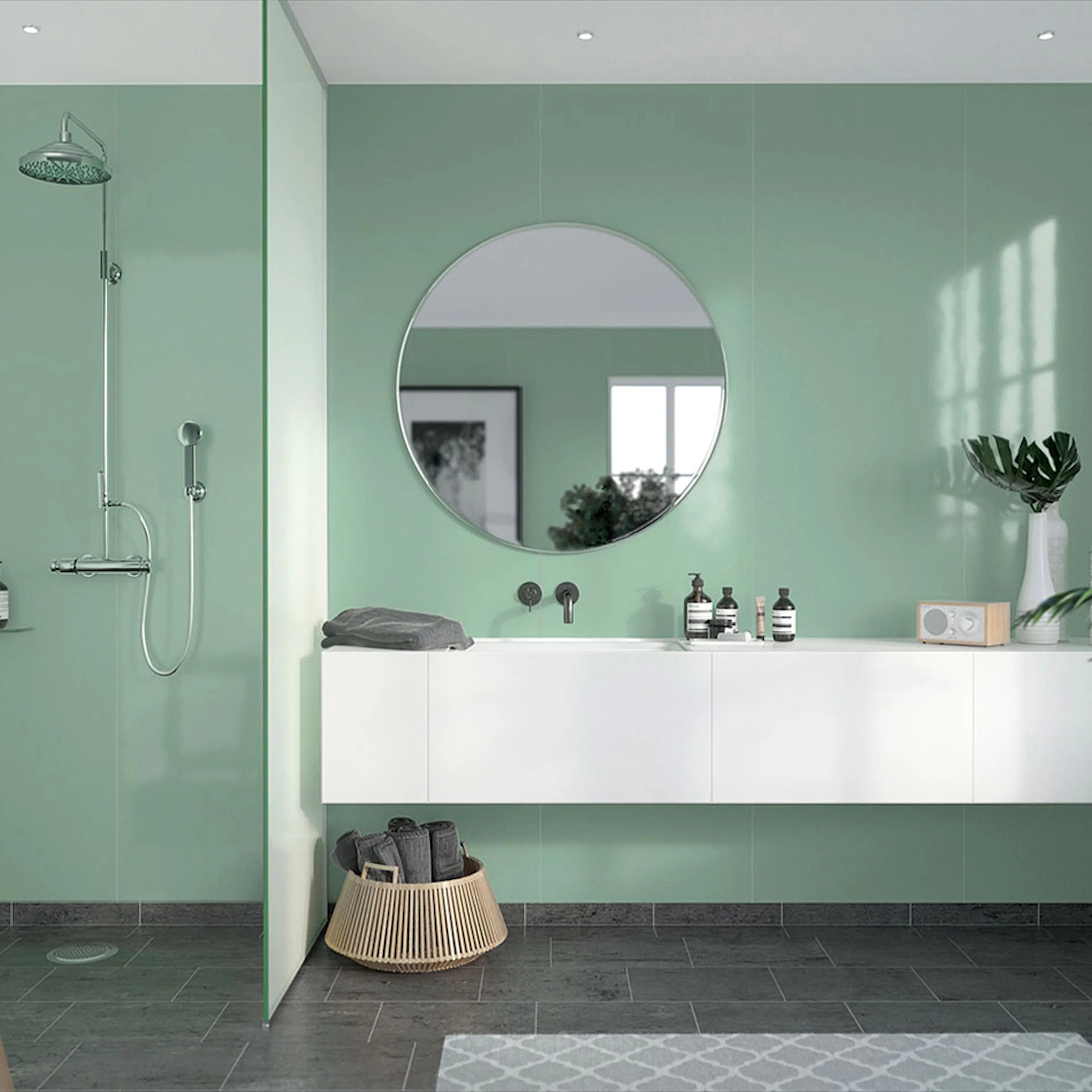 Våtrumsskiva Fibo Light Mint 4085-M10 HG