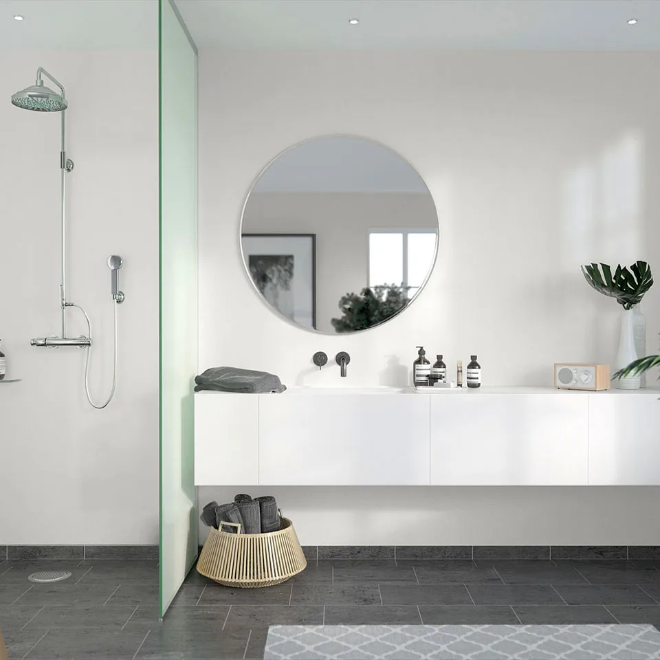 Våtrumsskiva Fibo White Slate 4091-F00 SL