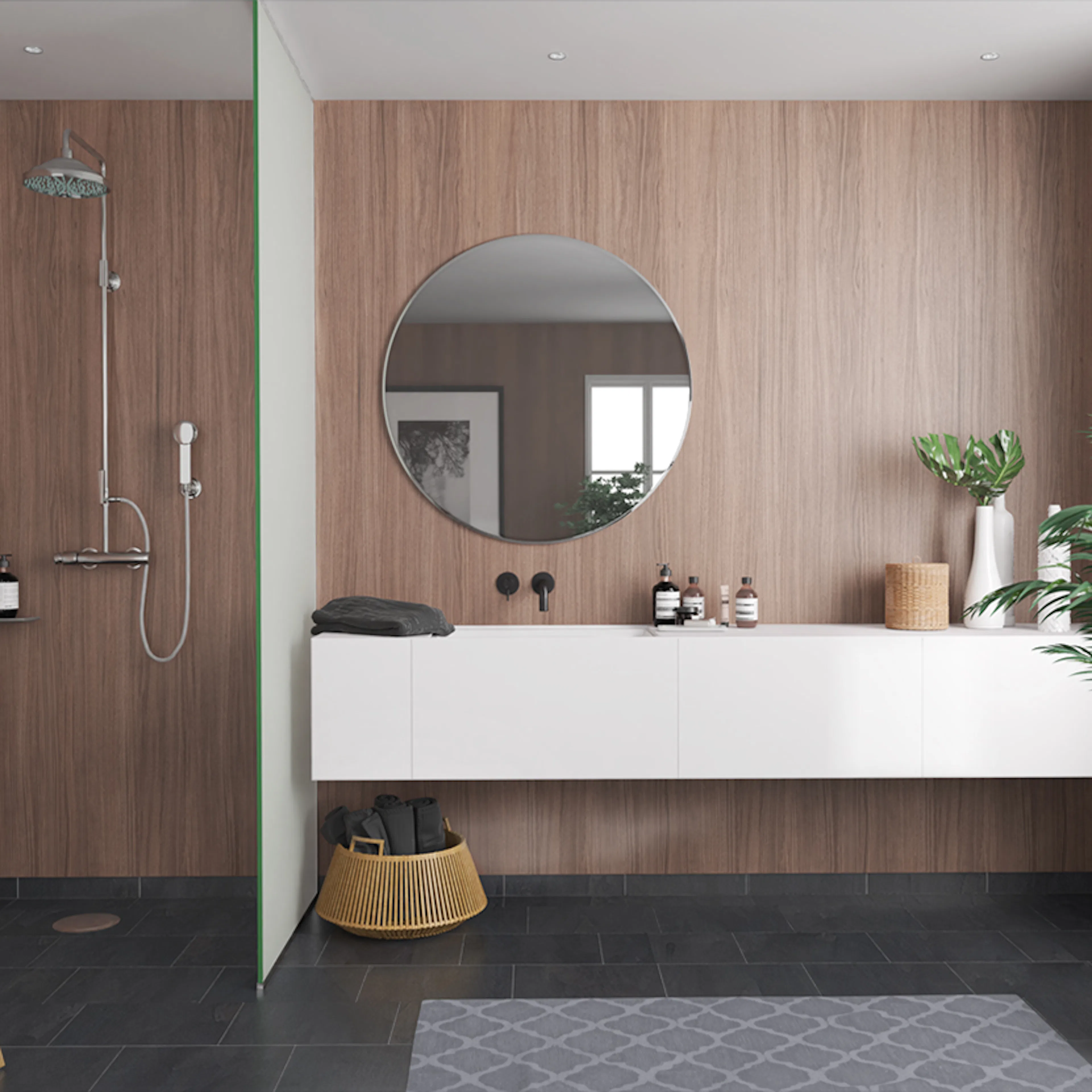 Våtrumsskiva Fibo Oak Nature 0164 S