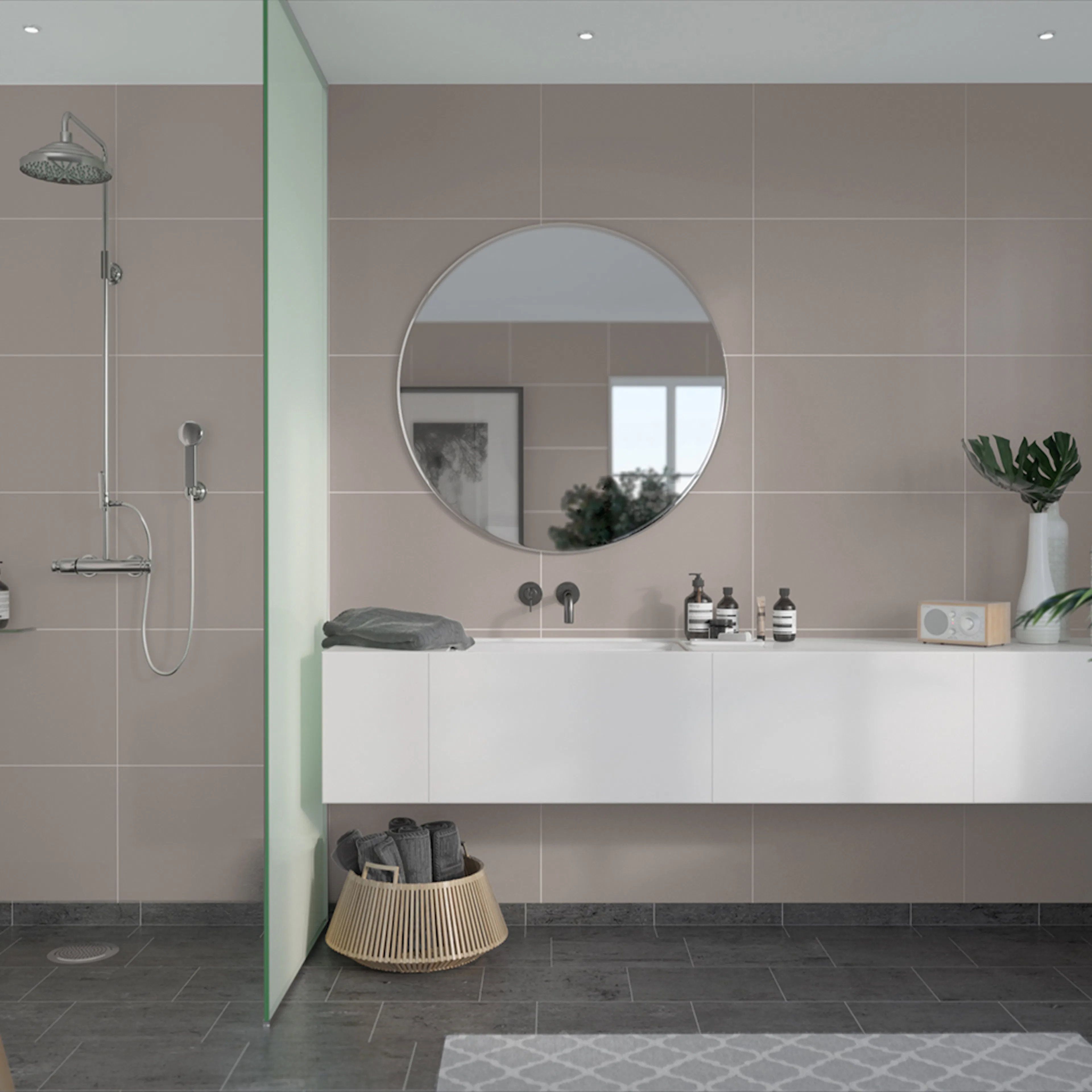 Våtrumsskiva Fibo Warm Grey 5200-M6040 EM