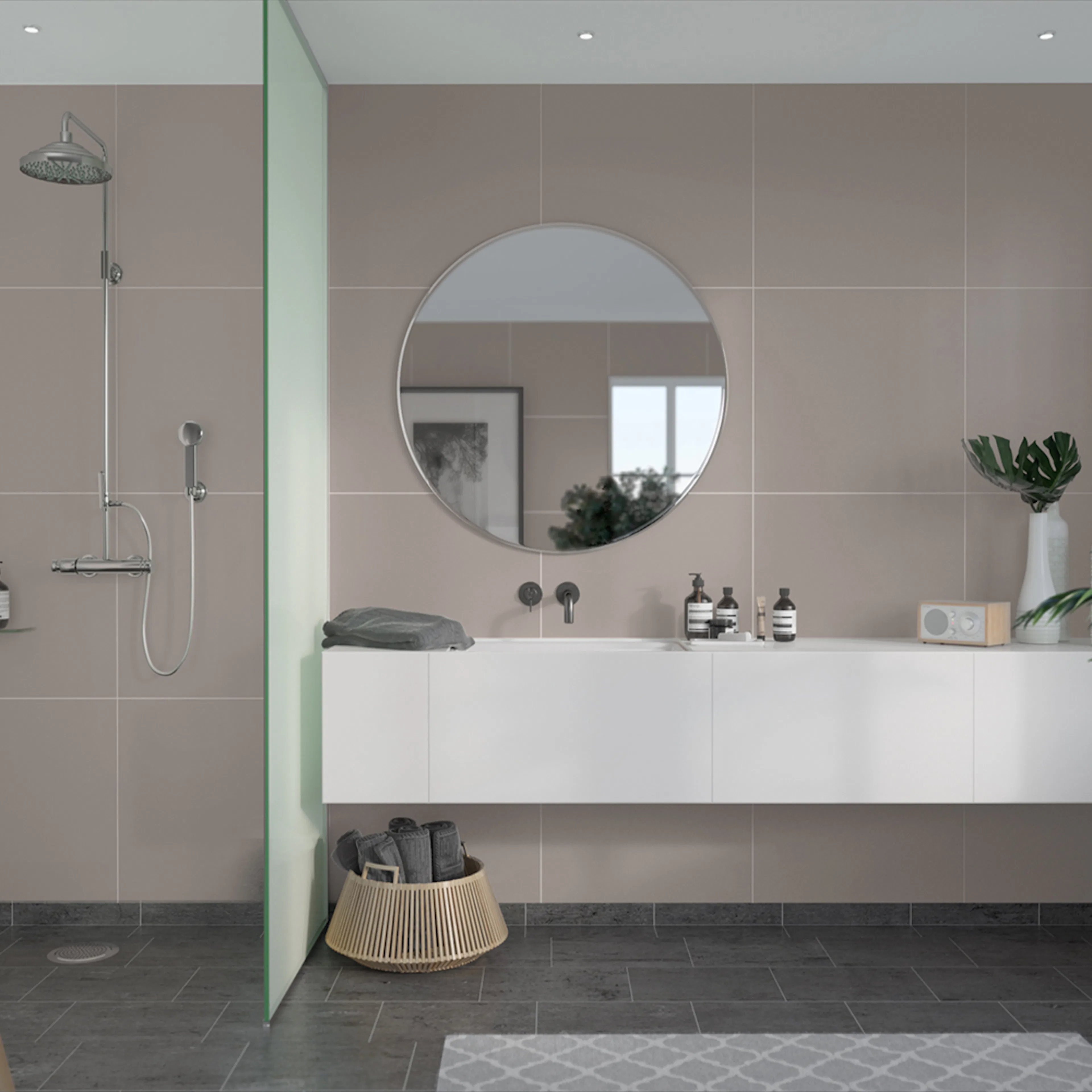 Våtrumsskiva Fibo Warm Grey 5200-M6060 EM