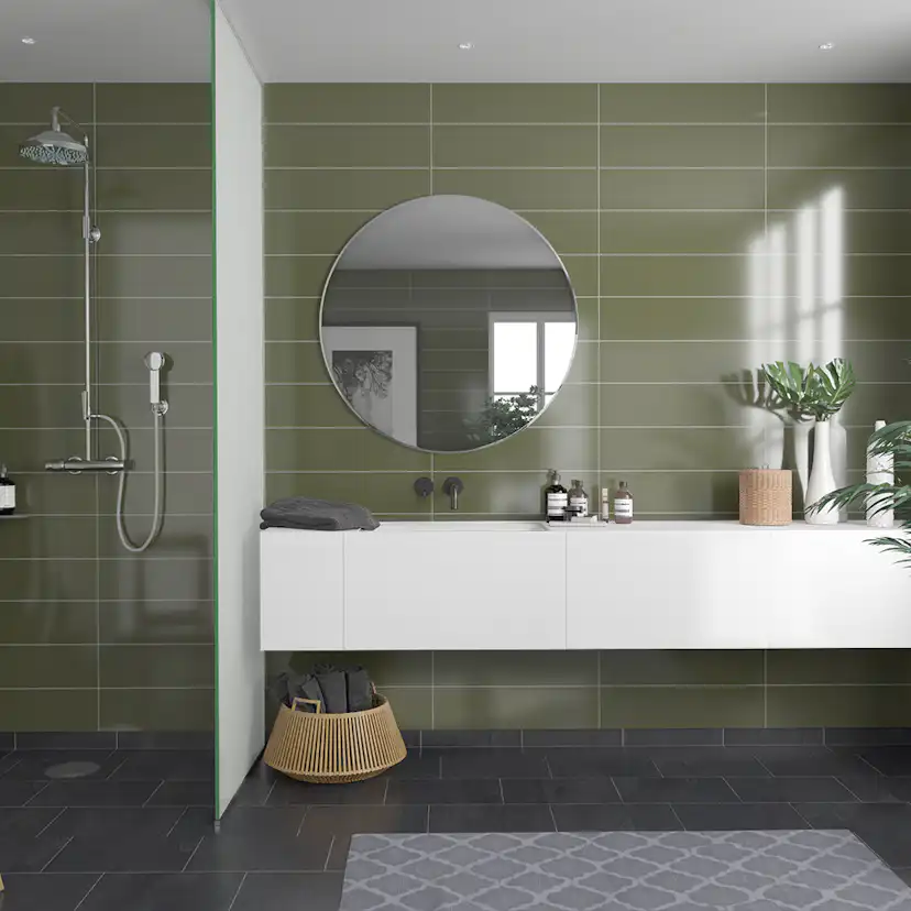 Våtrumsskiva Fibo Camo Green 5207-M6015 HG