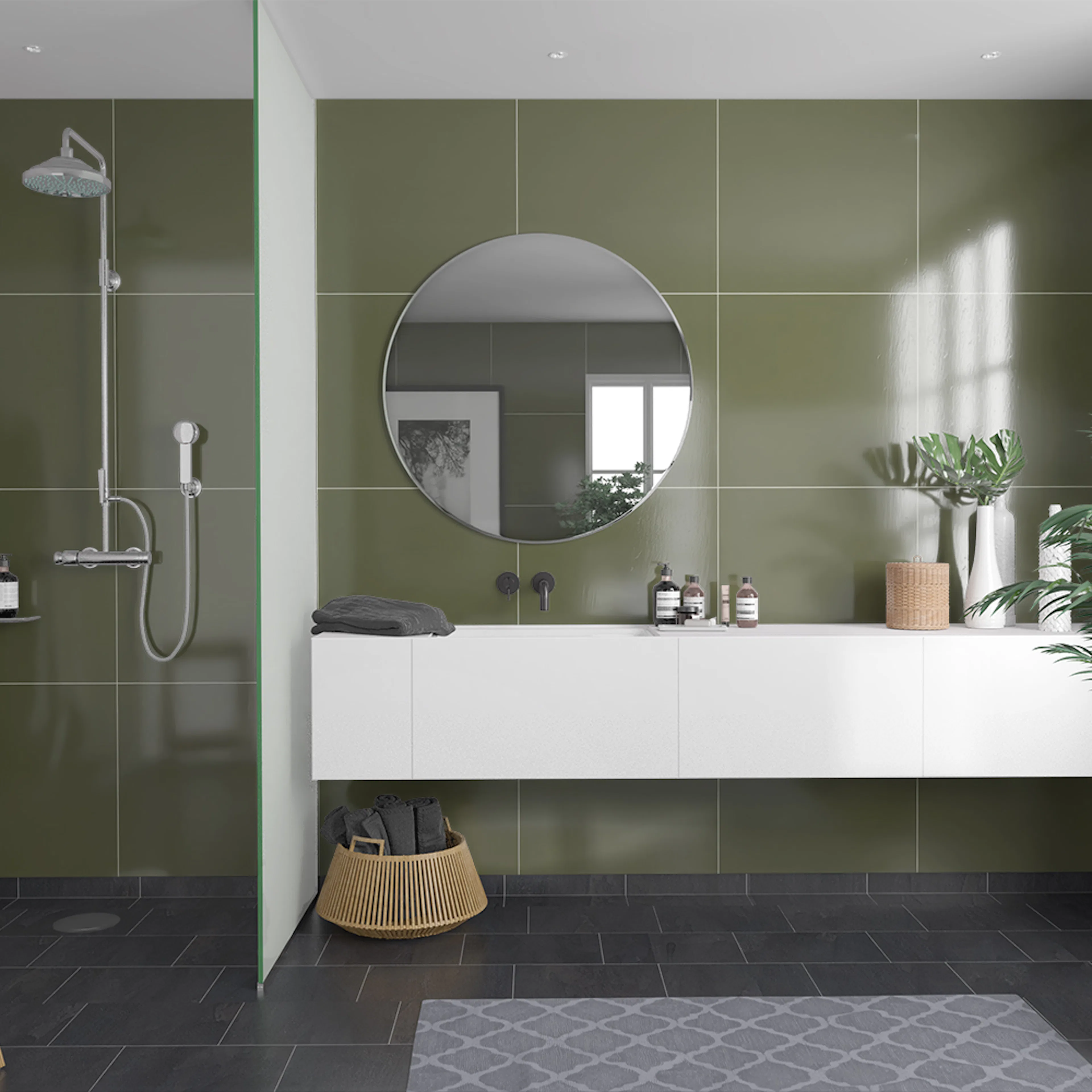 Våtrumsskiva Fibo Camo Green 5207-M6060 HG