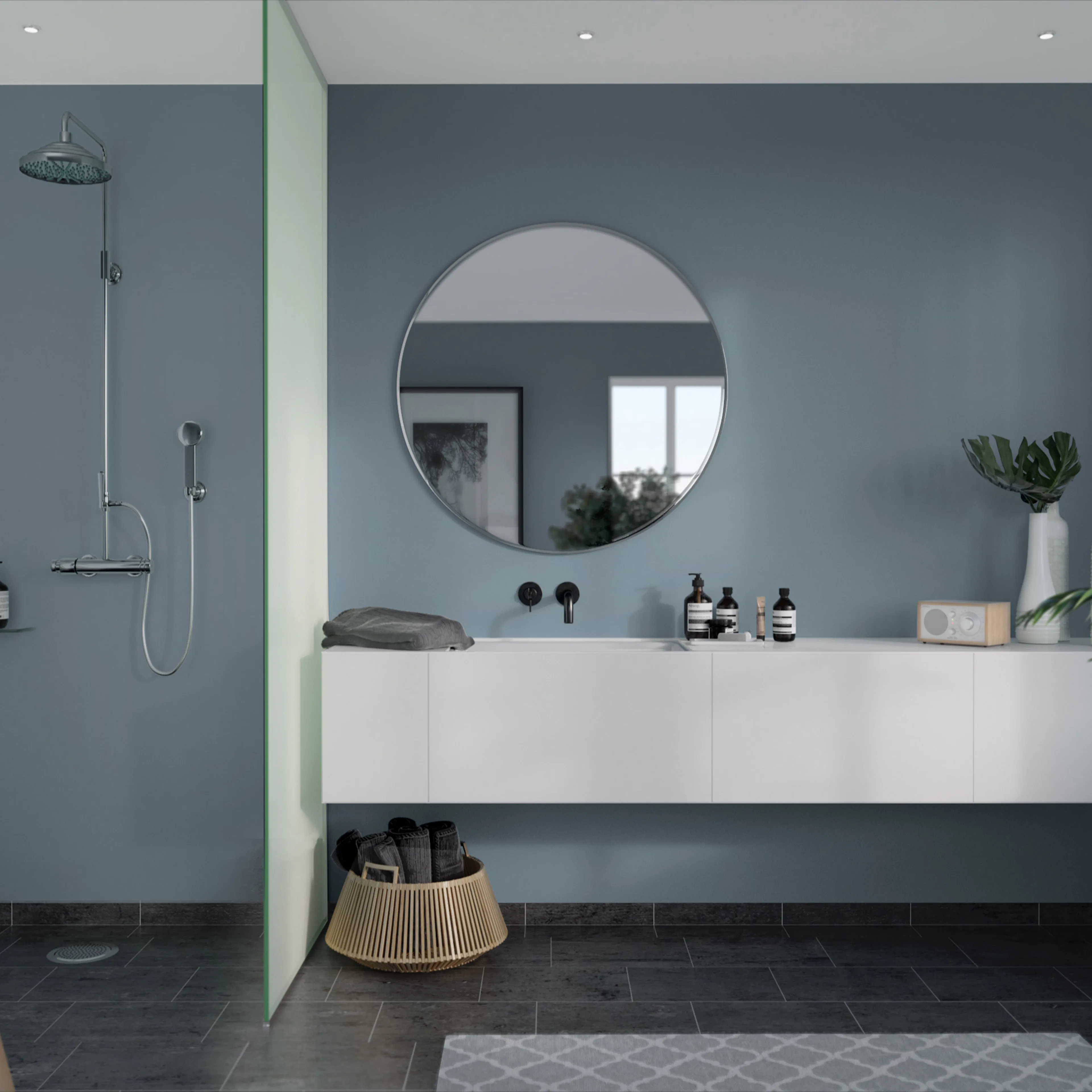 Våtrumsskiva Fibo Dusty Blue 6274-M00 EM