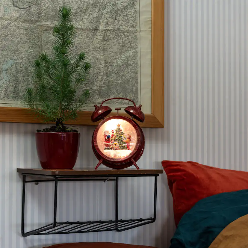 Snöglob Gnosjö Konstsmide Vattenfylld Väckarklocka Tomte