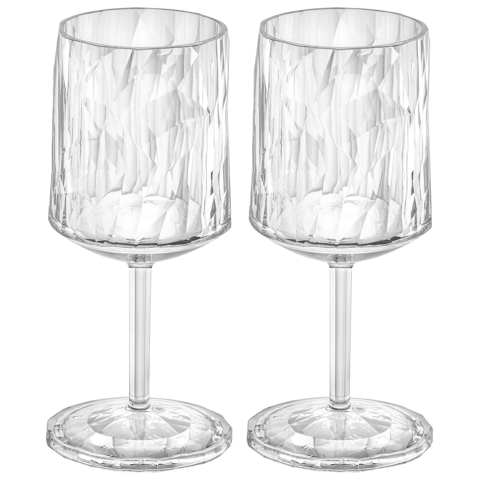 Vinglas Koziol Club No. 9 200 ml Crystal Clear 2-pack