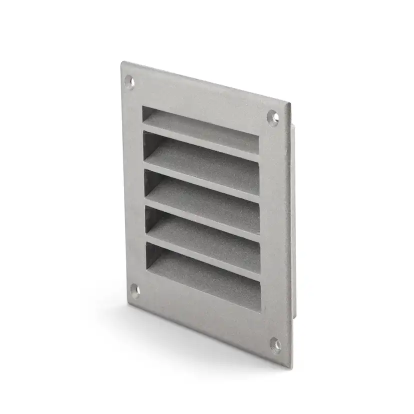 Ytterväggsgaller Fresh Gjuten Aluminium med Insektsnät Fyrkantigt