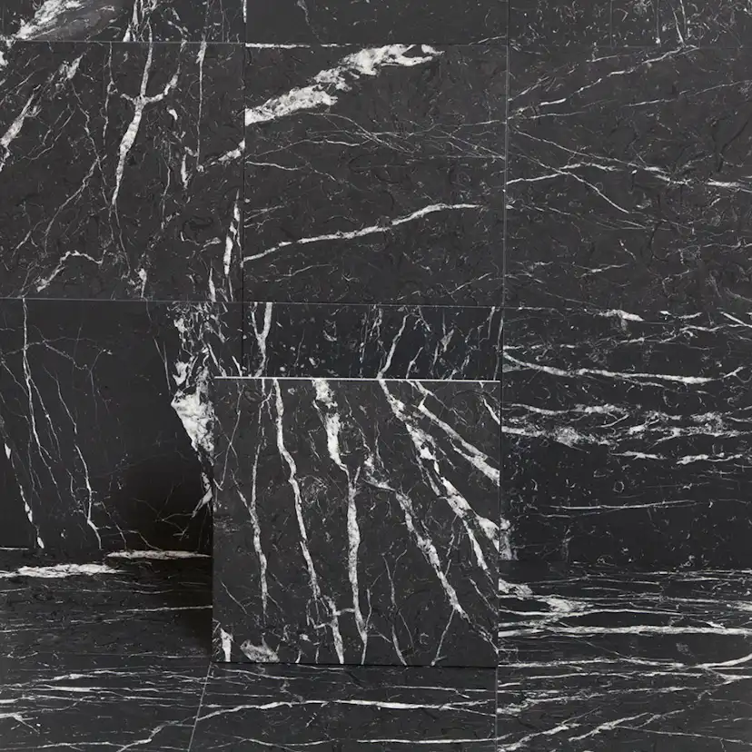 Marmor Arredo Nero Marquina Svart Matt 30x30 cm