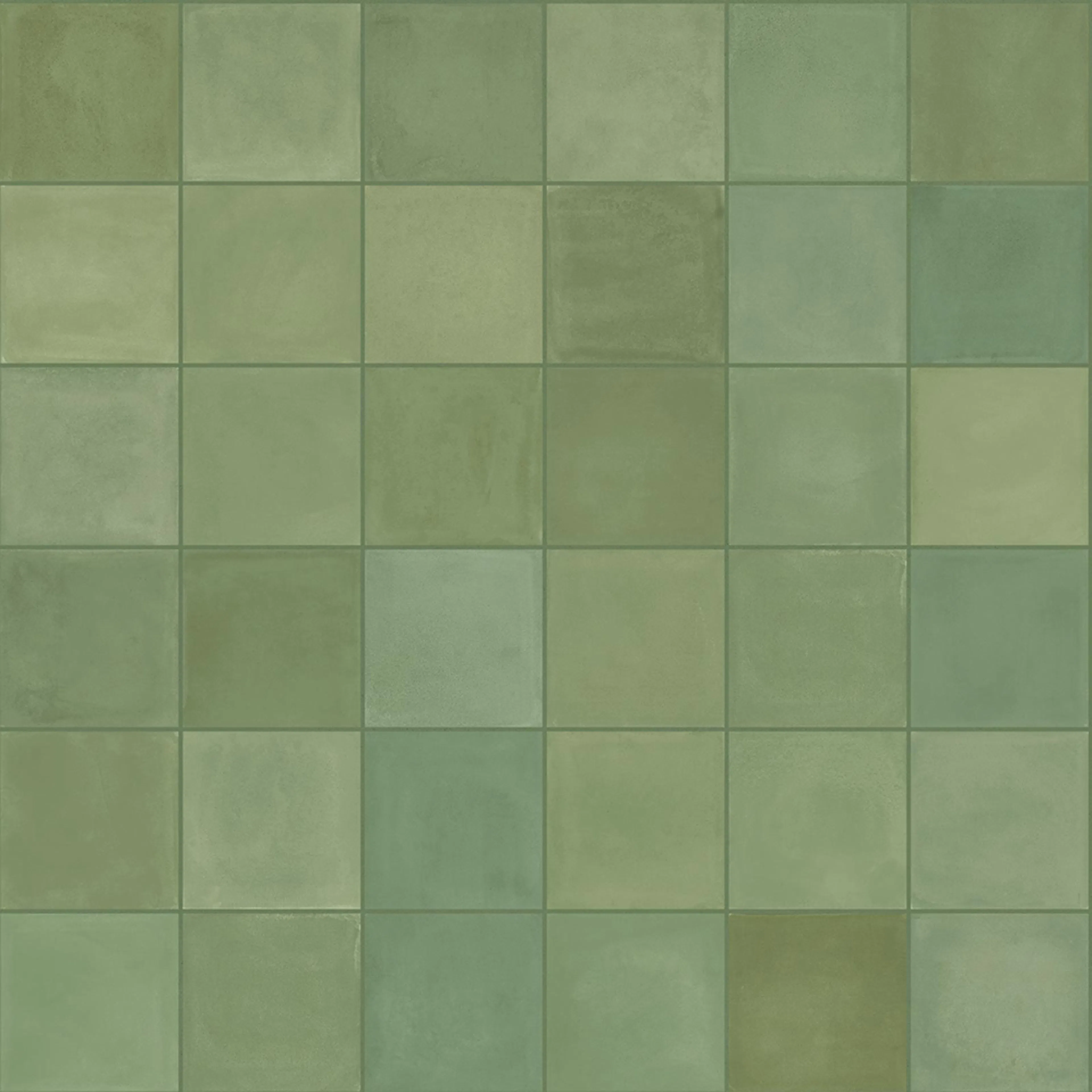 Klinker Marazzi Group D Segni Blend Verde 10x10 cm
