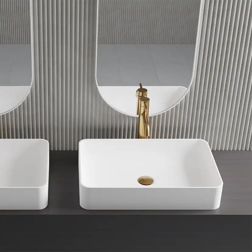 Tvättställsblandare Scandtap Steel Wave High