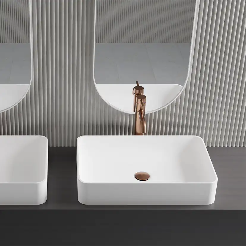 Tvättställsblandare Scandtap Steel Wave High