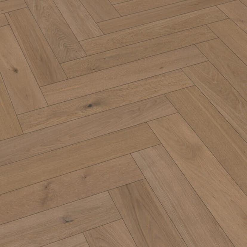 Härdat Trägolv Fiskben Meister Lindura HS 500 Classic Greige Oak 8931