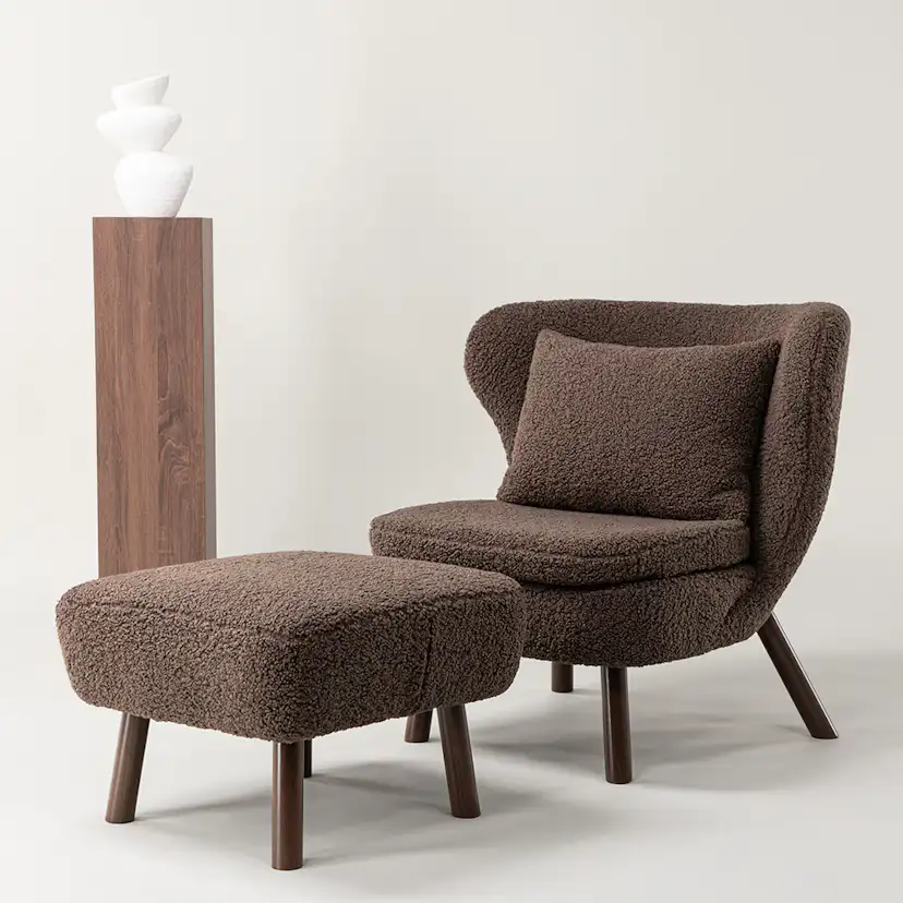 Fåtölj Vind Ryxö med Fotpall