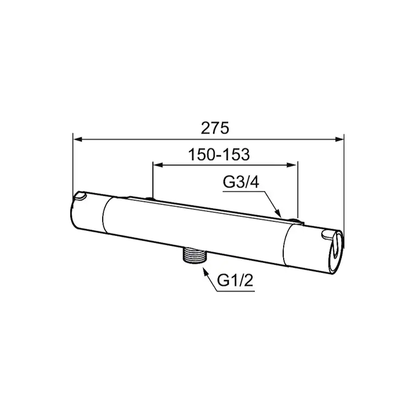 Duschblandare Mora Rexx T5 Krom